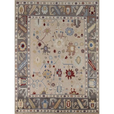 Oushak Indian Area Rug Handmade Wool Carpet - 8'0" x 10'0"