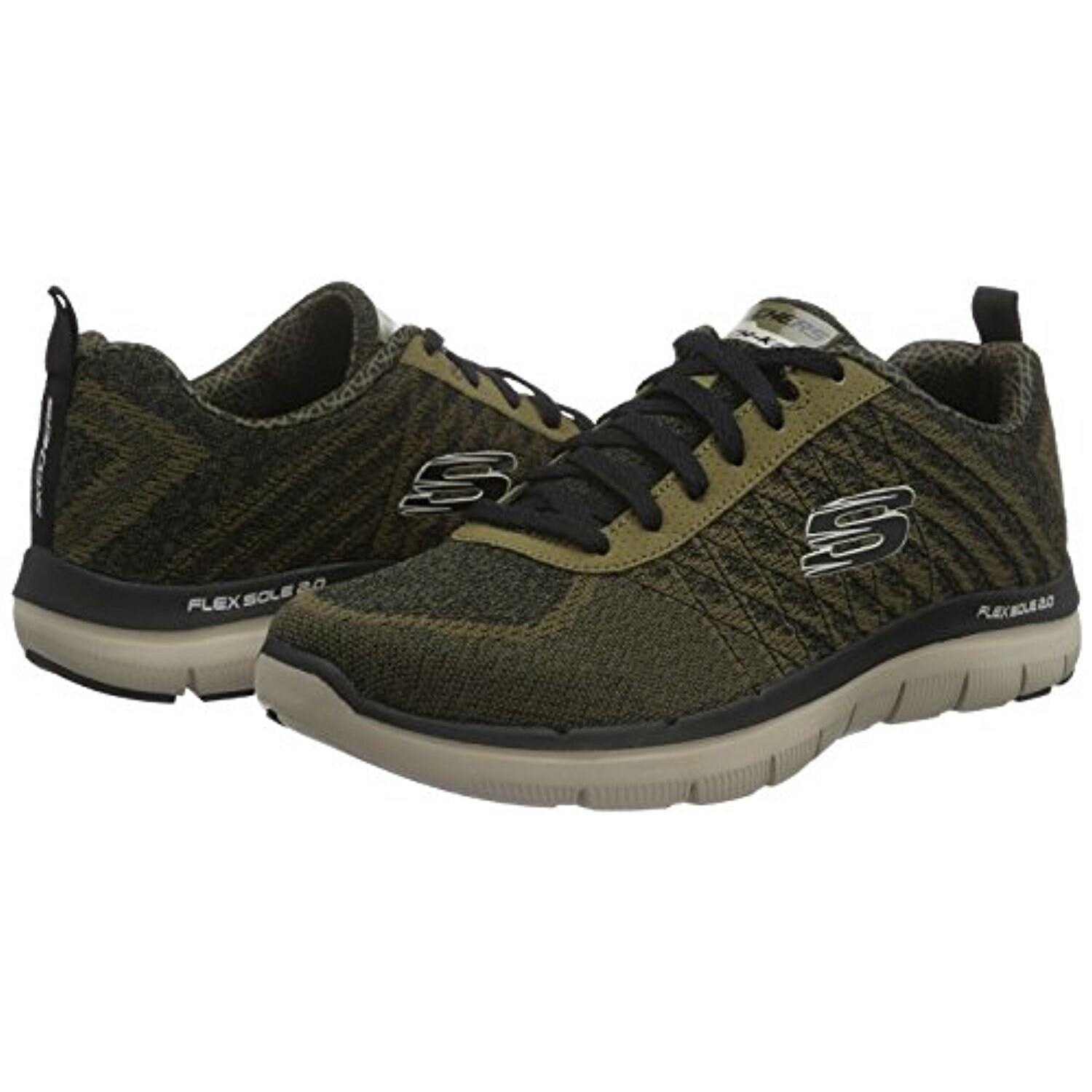 skechers flex sole 2.0 olive