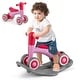 preview thumbnail 6 of 6, 3 in 1 Rocking Horse Kids Ride on Toy Balance Bike w/ 4 Wheels Pink