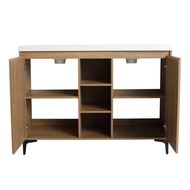 48" Freestanding Bathroom Vanity With Double Sink