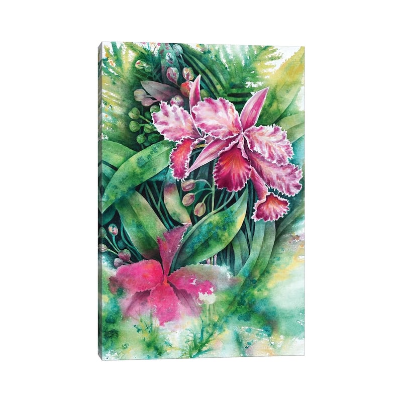 iCanvas "Pink Orchid" by Michelle Faber Canvas Print