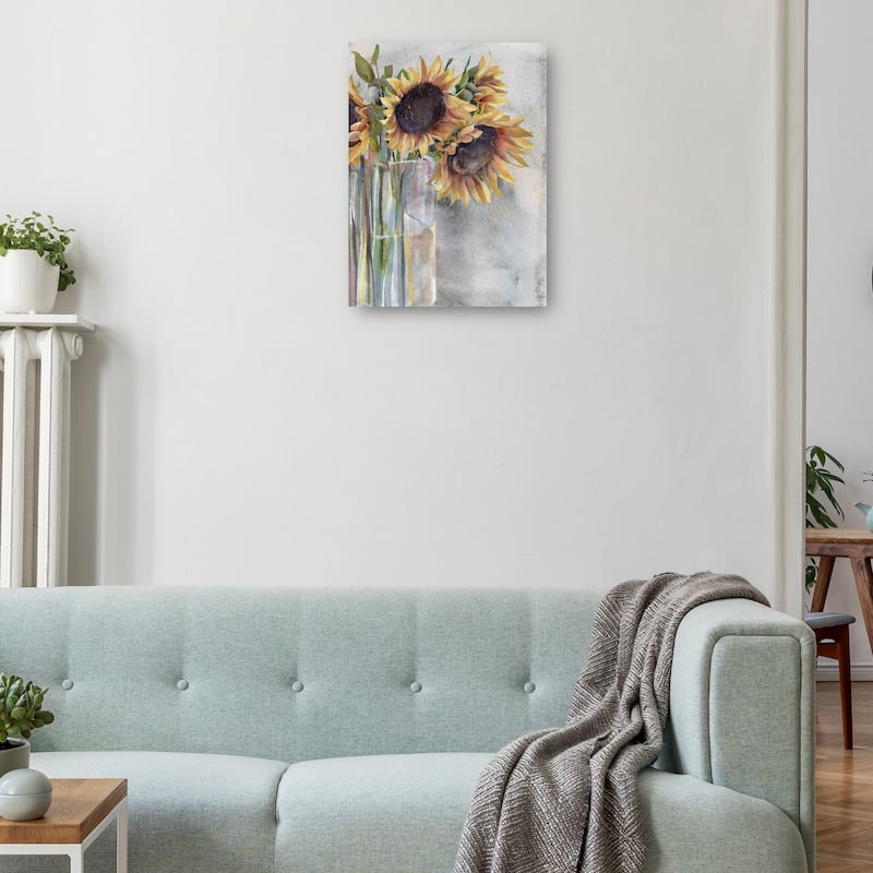 Sunflower Mirage By Studio Arts Canvas Art Print