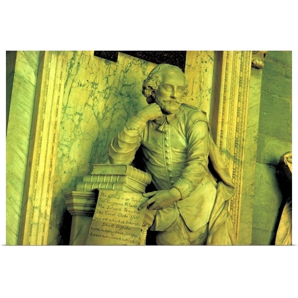 "Shakespeare's monument in Westminster Abbey, Westminster, London, England" Poster Print