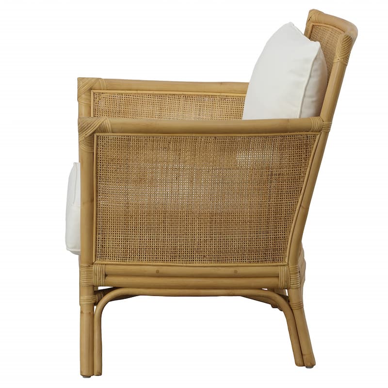 Uttermost 23766 29" Wide Rattan Framed Polyester Accent Chair