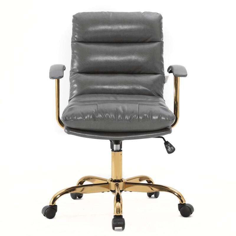 Regina Modern Executive Adjustable Office Chair Padded Leather with Tilt & 360° Swivel for Home Office Conference Work
