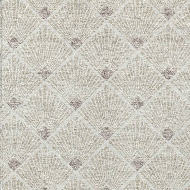 HomeRoots Geometric Transitional Rectangle Outdoor Rug