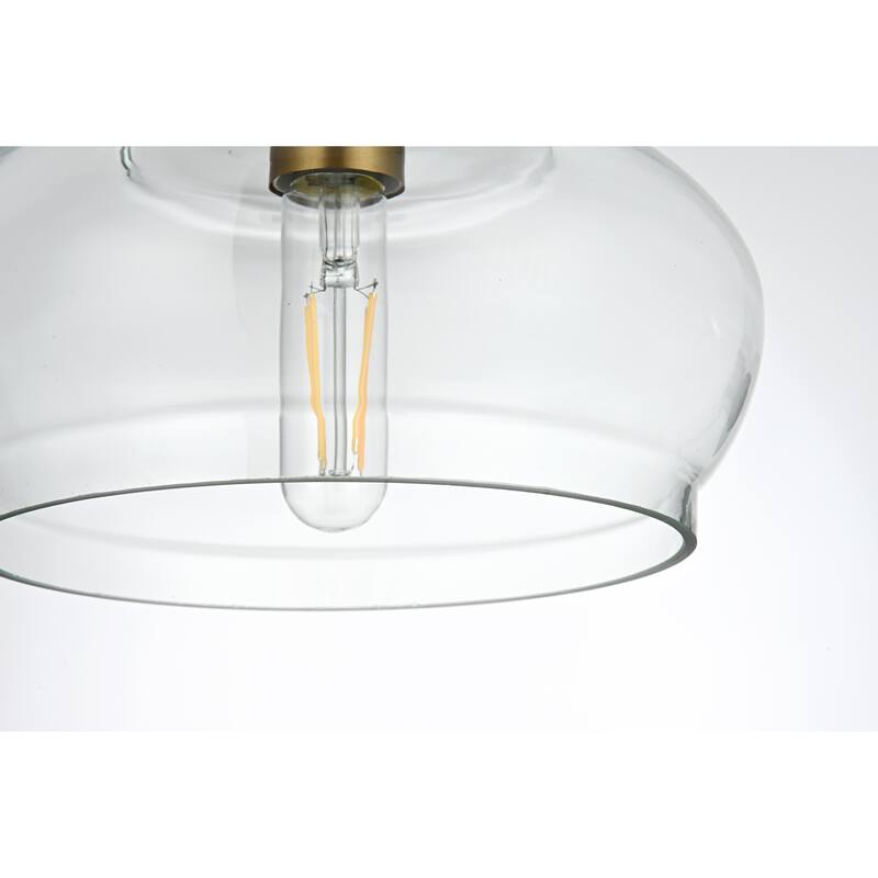 Clear Glass 1-light Pendant