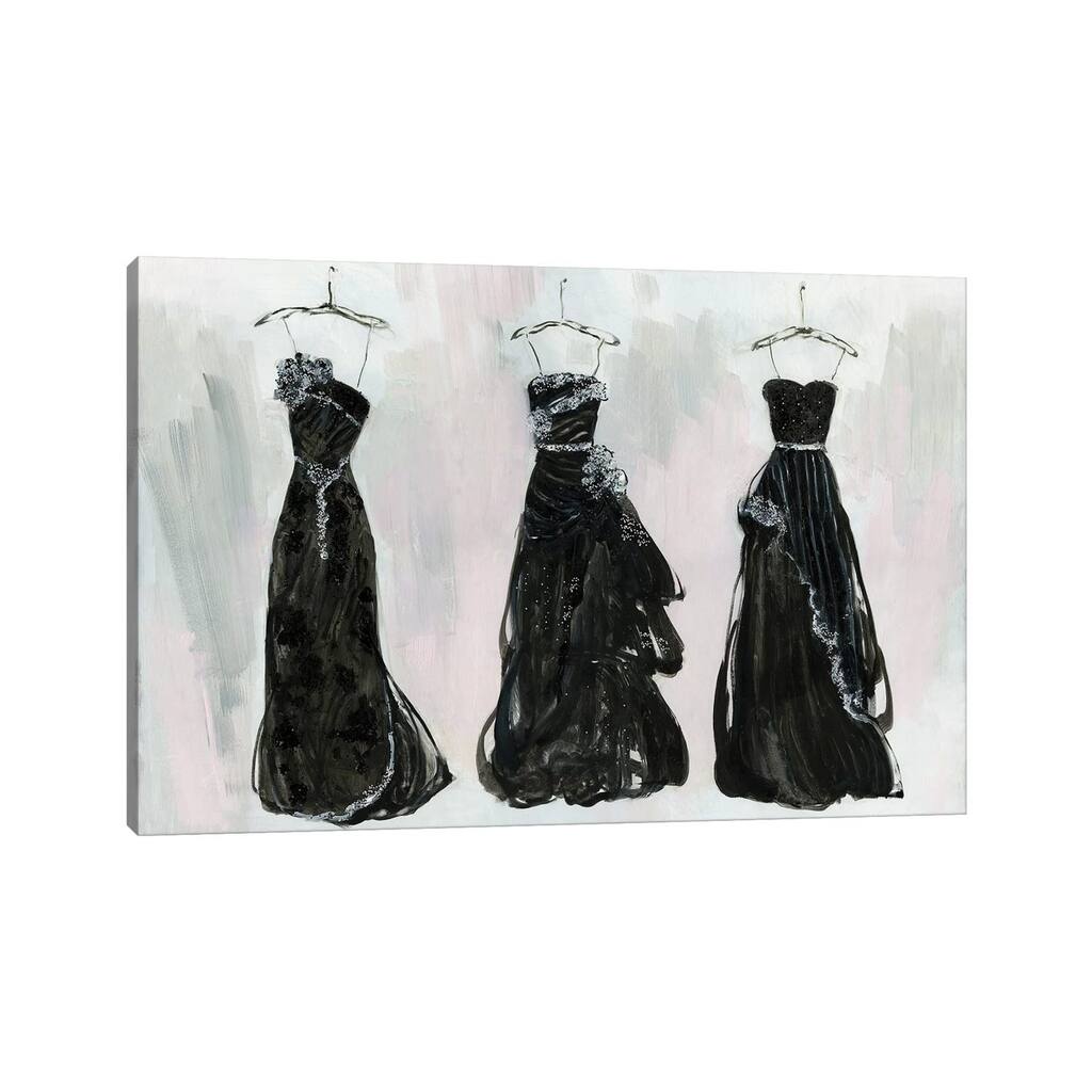 iCanvas "Black and Bling I" by Sally Swatland Canvas Print