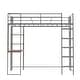preview thumbnail 17 of 58, Multifunctional Design Metal Loft Bed with Two-sided Ladder, Shelves and Desk, Twin Size