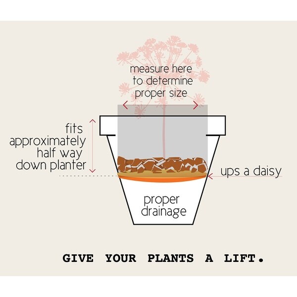 Ups-A-Daisy Round Planter Insert 12"-Fits 14-16" Pots ...