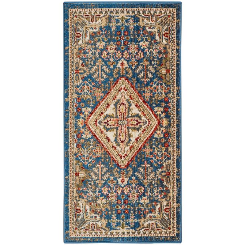 Nourison Revel Traditional Floral Medallion Area Rug