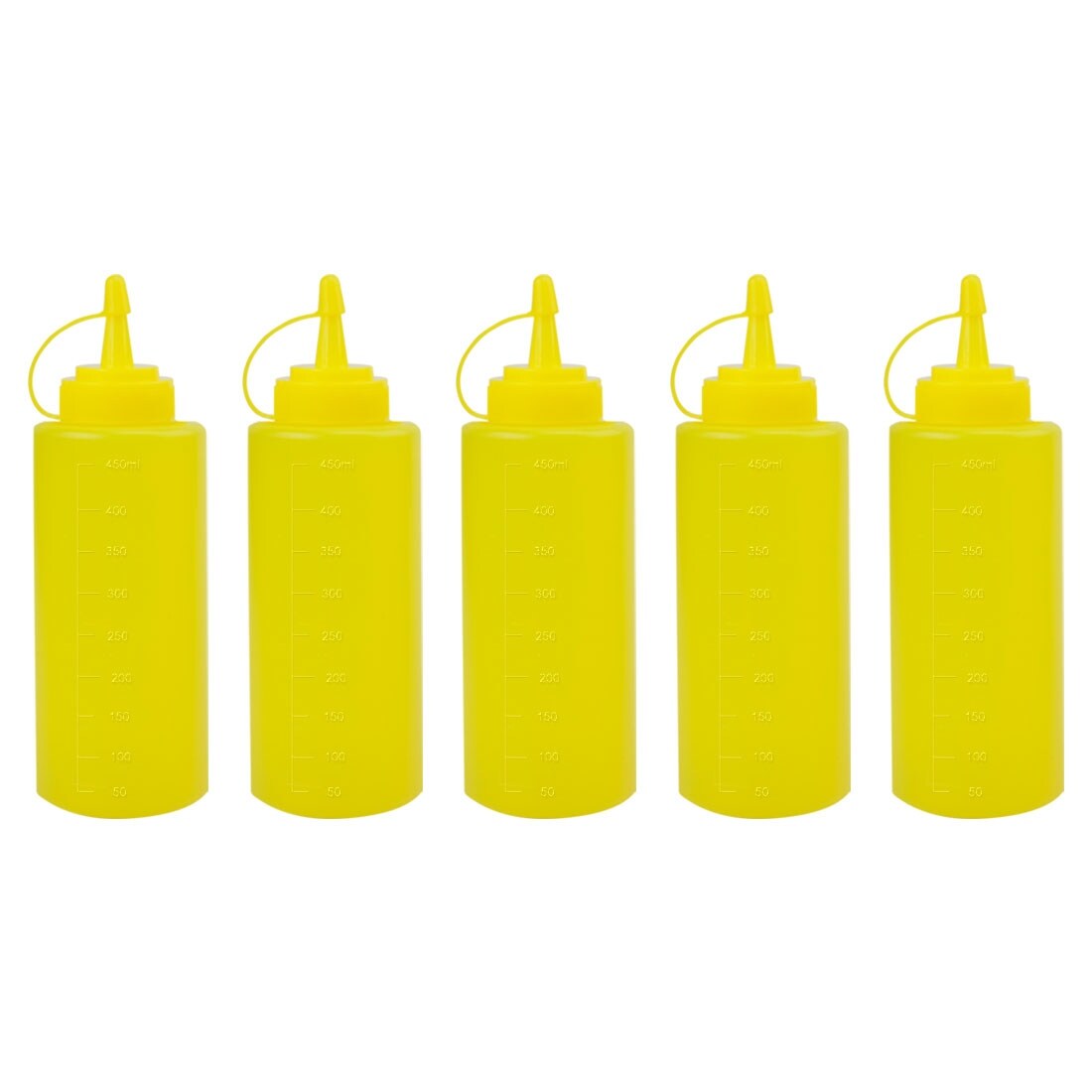 Shop 5pcs Plastic 16 Oz Condiment Squeeze Bottles With Cap Perfect