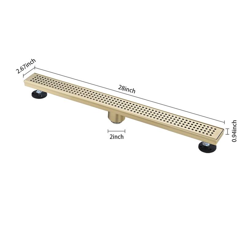 Topcraft 12/28/30/36-inch Stainless Steel Linear Floor Drain