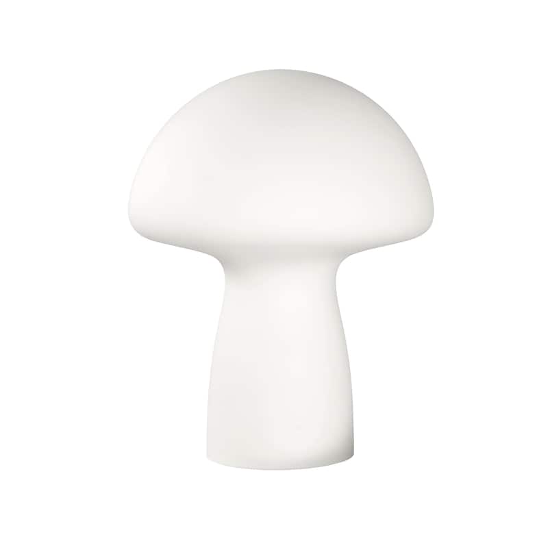 Frosted Glass Mushroom Table Lamp Bedside Night Light