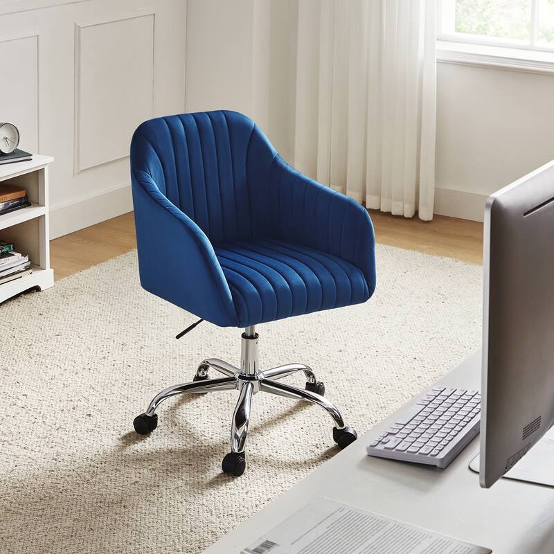 Gerhard Modern Velvet Task Chair - 360 Degree Swivel by HULALA HOME