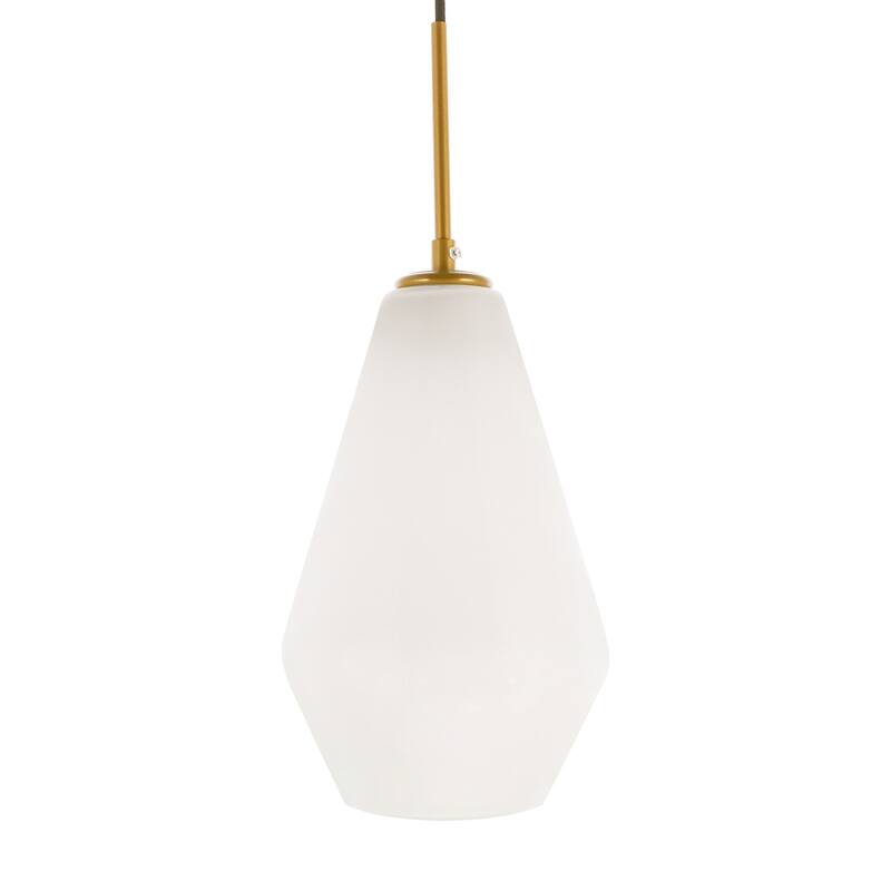 Gerald 1-light Elongated Glass Shade Hanging Pendant Light