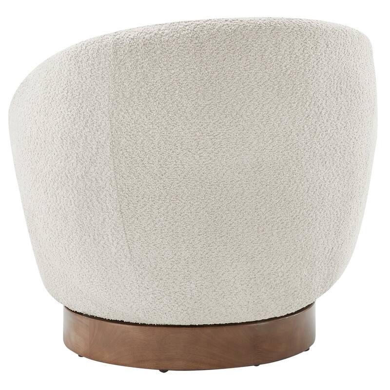 Spruce & Spring Ariel Upholstered Swivel Accent Chair Fabric