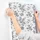 preview thumbnail 6 of 7, York Wallcoverings Anemone Toile Black Wallpaper
