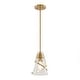 preview thumbnail 5 of 13, Parrot Uncle 7" Modern Gold 1-light Adjustable Pendant Light with Seeded Glass Shade