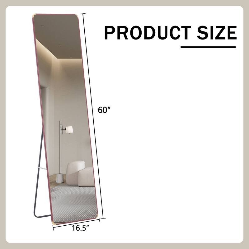 The 4th generation floor standing full-length mirror. bathroom makeup mirror,wall mounted. 60 "* 16.5"