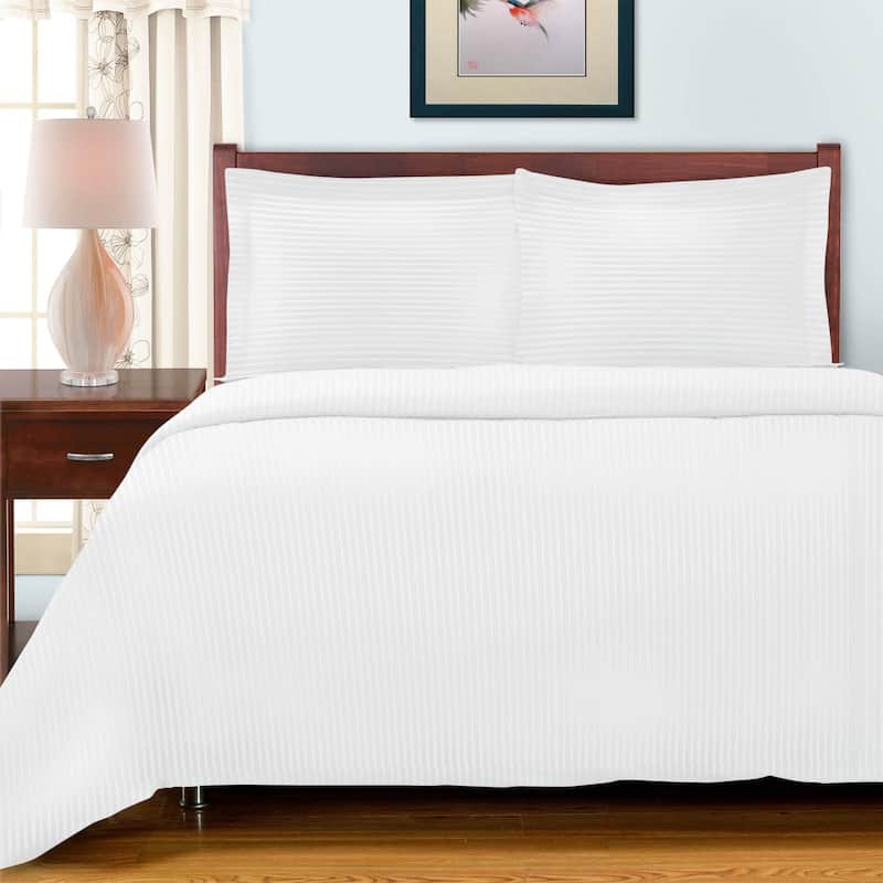 Superior Egyptian Cotton 650 TC Embroidered Duvet Cover Set