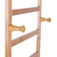 preview thumbnail 8 of 16, Bamboo Rolling Clothes Rack with Storage Shelves and Hanging Rod - W 30.9" x D 15.75" x H 66.34"
