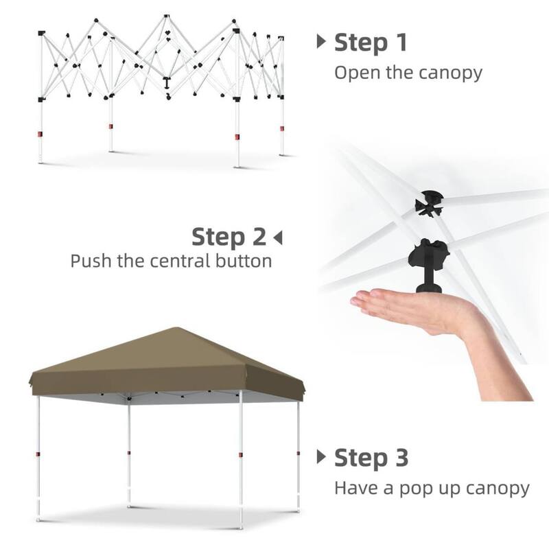 Portable Outdoor 10x20 Pop Up Canopy Tent for Picnics, Camping