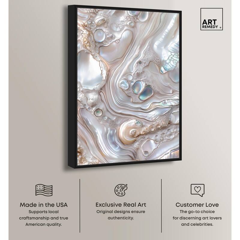 Fluid Preciousness II Canvas by Art Remedy