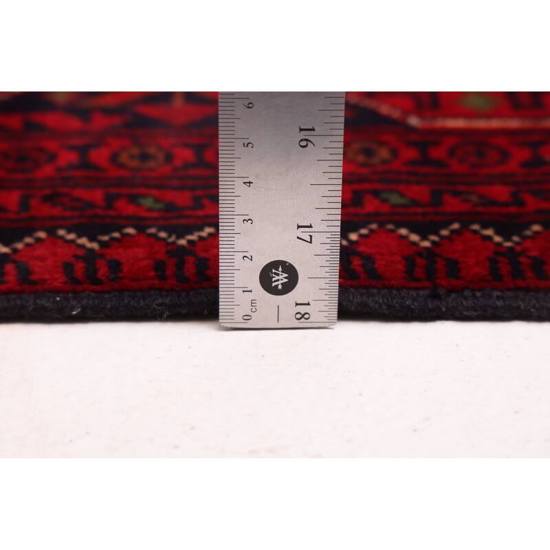 ECARPETGALLERY Hand-knotted Finest Khal Mohammadi Red Wool Rug - 4'4 x 7'0