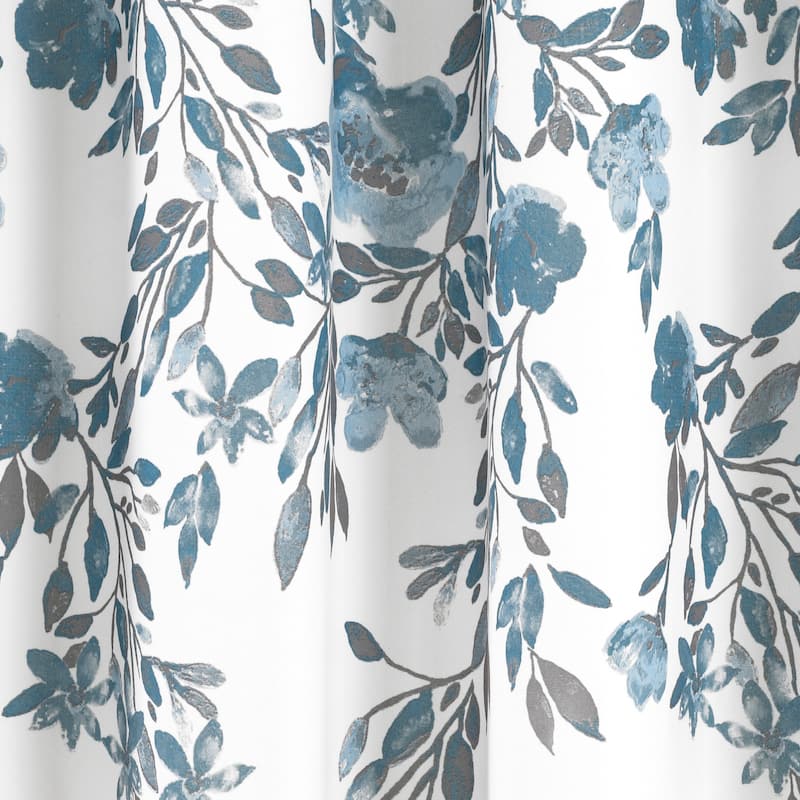 Porch & Den Elcaro Floral Pattern Shower Curtain