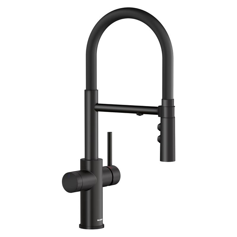 Blanco 442990 Catris Filter-Ready 1.5 GPM Single Hole Pre-Rinse Pull - Matte Black