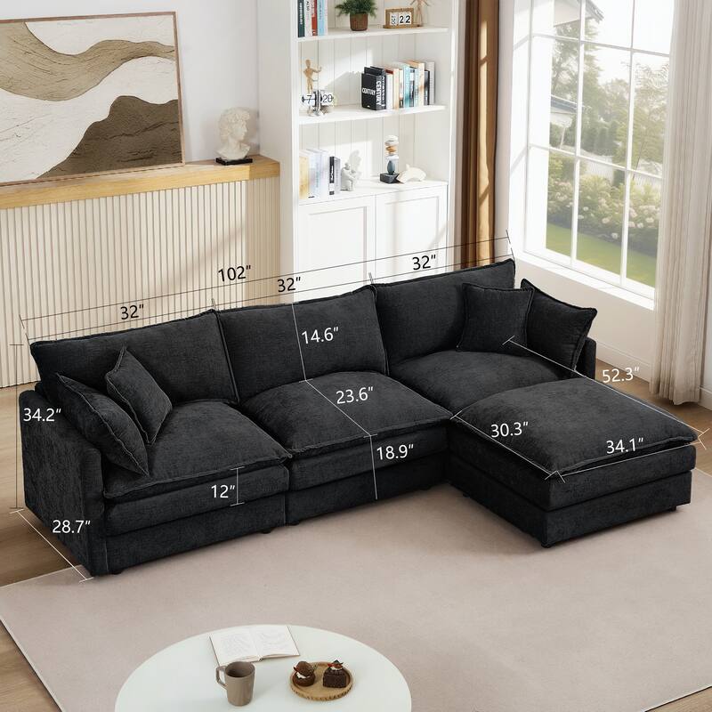 Versatile Modular Sofa for Living Room, Enhancing Comfort and Style