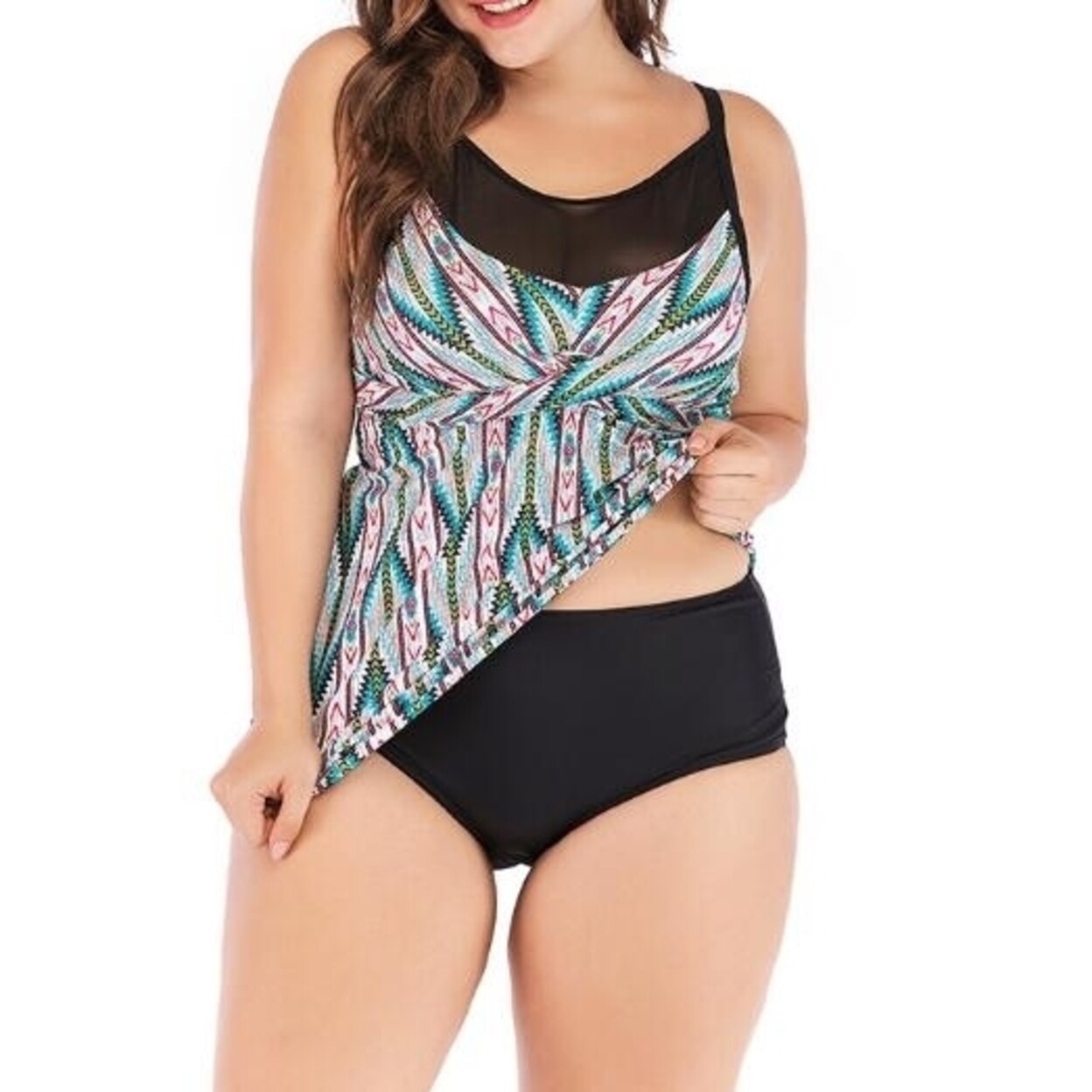 Shop Women One Piece Swimdress Tummy Control Swim Dress Swimwear Slimming Skirt Swimsuits Bathing Suit Dress