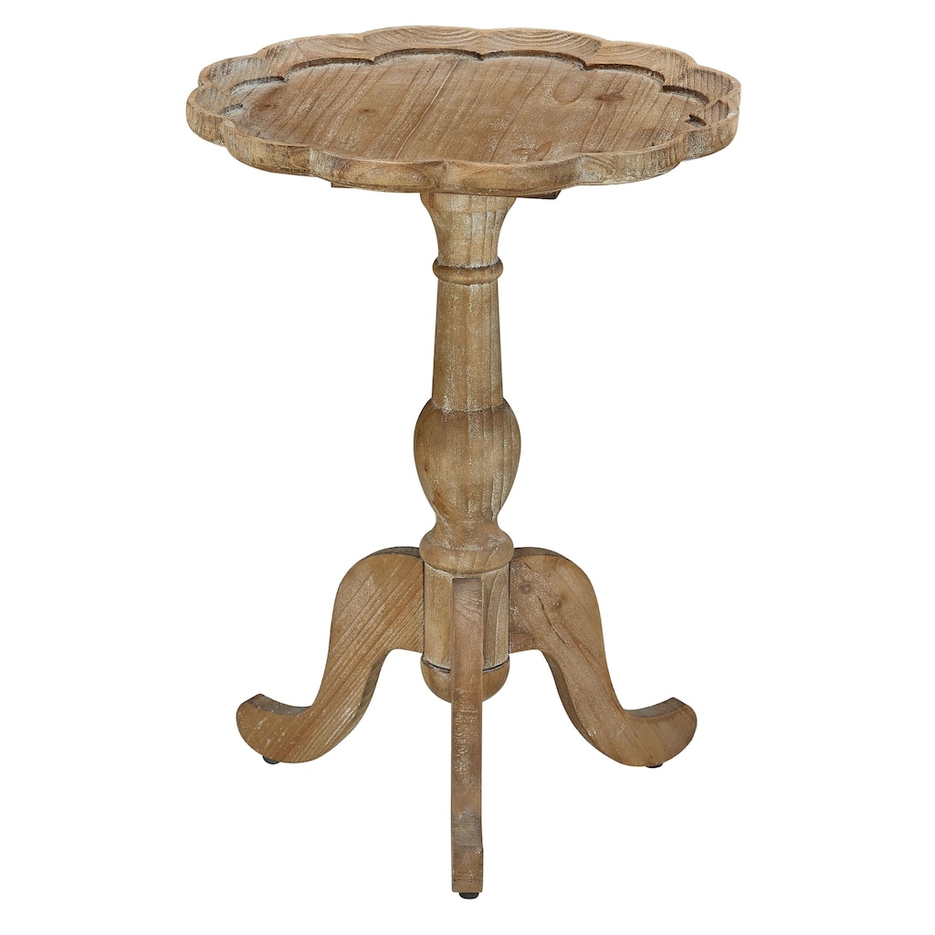 Mabel Fir Wood End Table, Natural