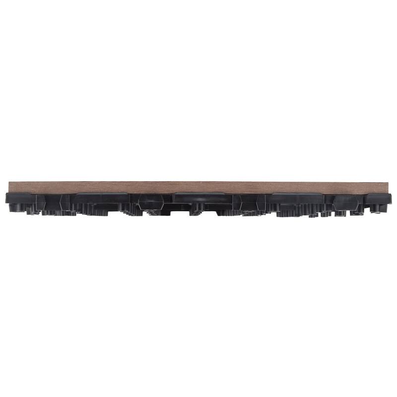 Design House 844530 12" x 12" Square Textured Polymer Interlocking