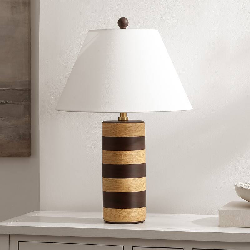 SAFAVIEH Shea 25-inch Resin Table Lamp (LED Bulb Included) - 16"W x 16"D x 24"H