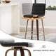 preview thumbnail 58 of 198, 26"/29" Faux Leather Swivel Bar/Counter Stools, Set of 2/3