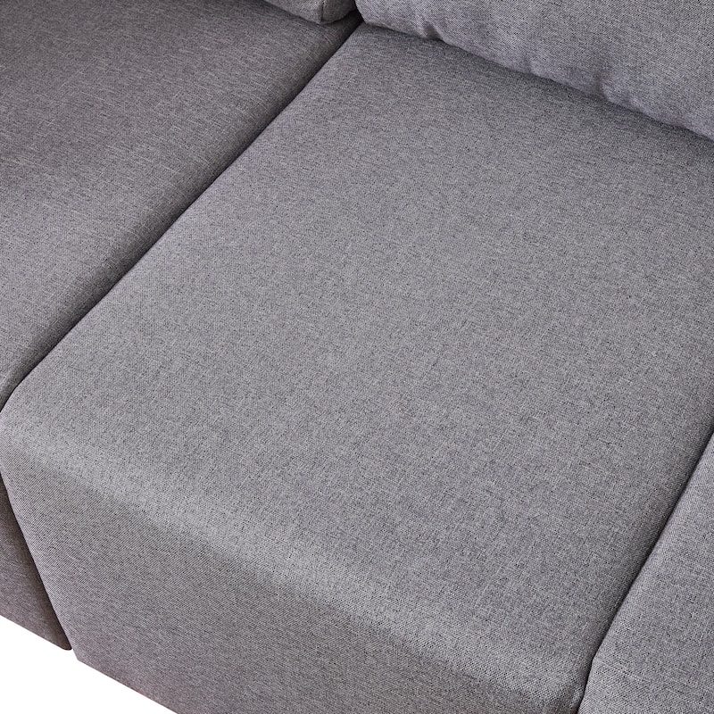 Twin Murphy Bed with Sofa, Shelves