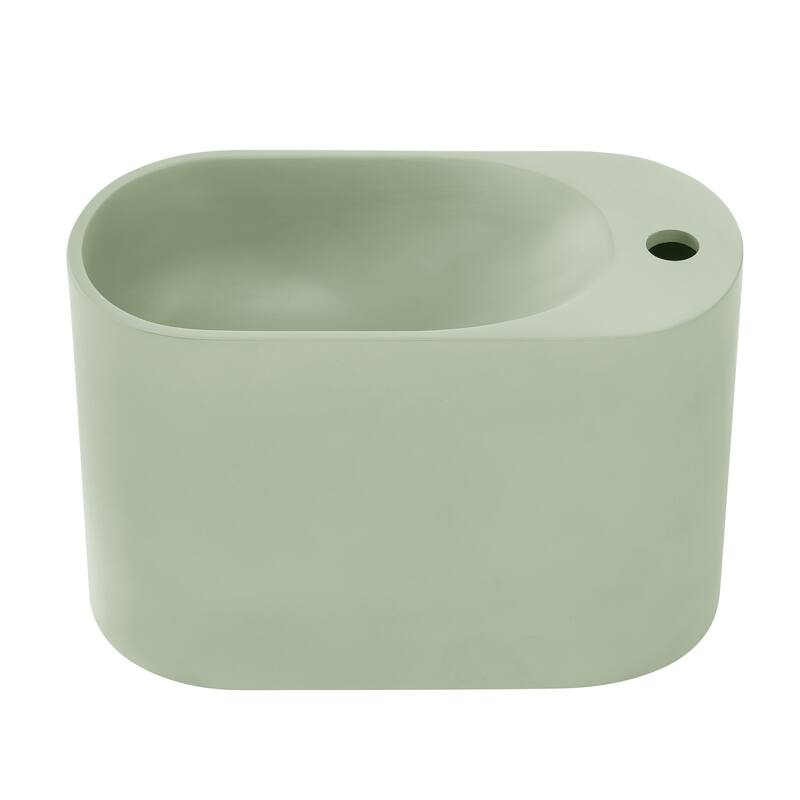 Swiss Madison SM-WS340 Terre 17-13/16" Circular Stone Composite Wall - Palm Green