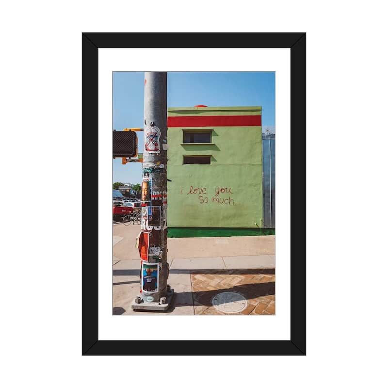 iCanvas "I Love You So Much Austin" by Bethany Young PFA - Black - 32x24x1