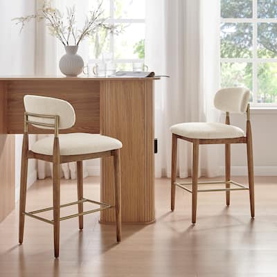 NPD Furniture Verna Fabric Counter Stool
