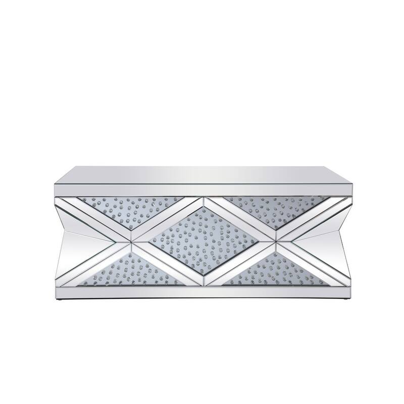 Modern Crystal Coffee Table - 47.5 Inch