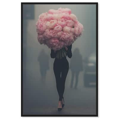 Peony Bouquet Canvas by Art Remedy