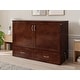 preview thumbnail 64 of 137, Hamilton Murphy Bed Chest with Storage Drawer and Built-In Charger Walnut - Full