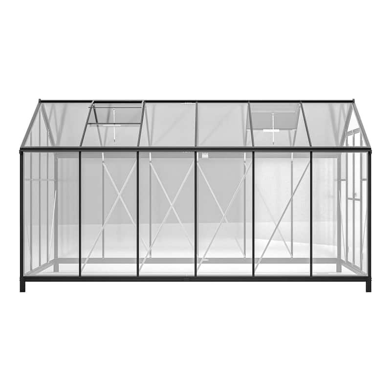 GDFStudio - Amelia Large Walk-In Outdoor Greenhouse with Secure Structure and Ventilation Design
