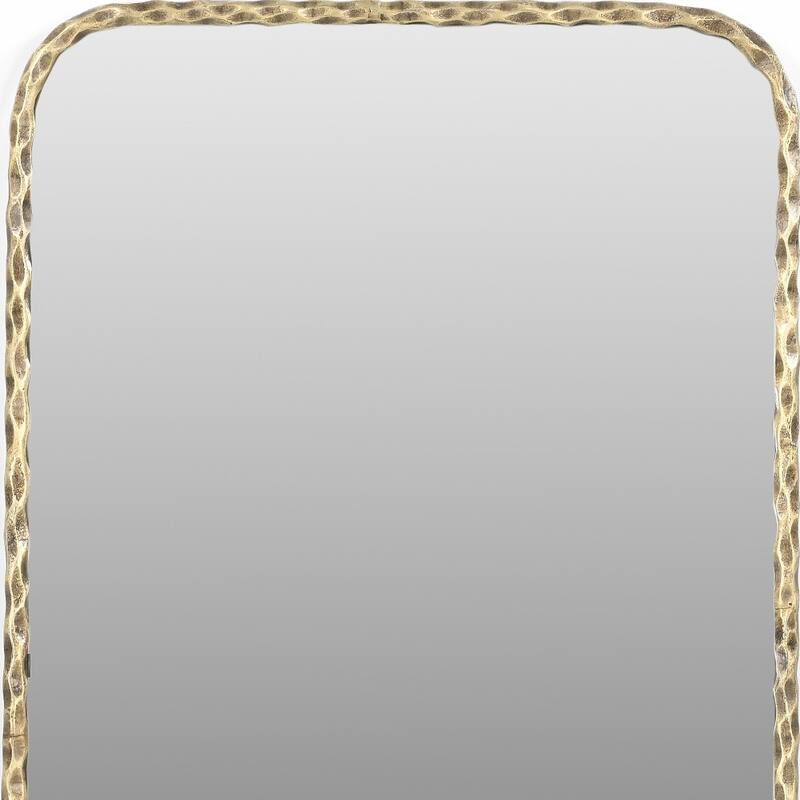 HomeRoots 48" Brass Iron Framed Accent Mirror - 28.00 in. x 48.00 in. x 1.25 in.