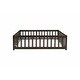 preview thumbnail 10 of 69, Queen Size Floor Bed with Fence, Door, Rubber Wood Frame & Safety Guardrails