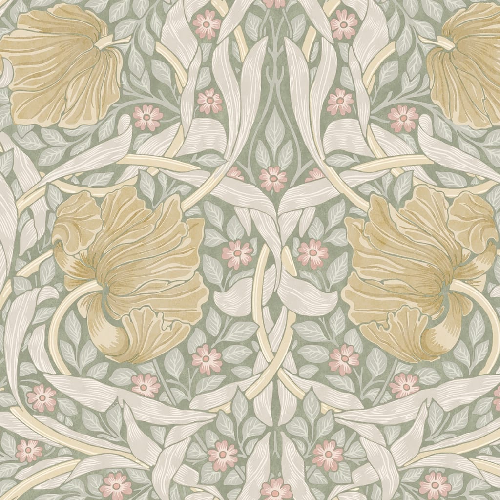 William Morris Pimpernel Spring Breeze Wallpaper