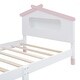 preview thumbnail 16 of 43, House-shaped Wood Platform Bed with Motion Activated Night Lights