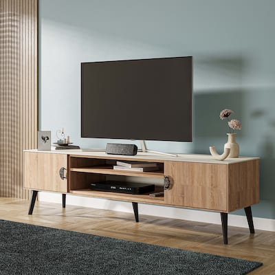 Manhattan Comfort Haley 70.9" Mid-Century Modern TV Stand